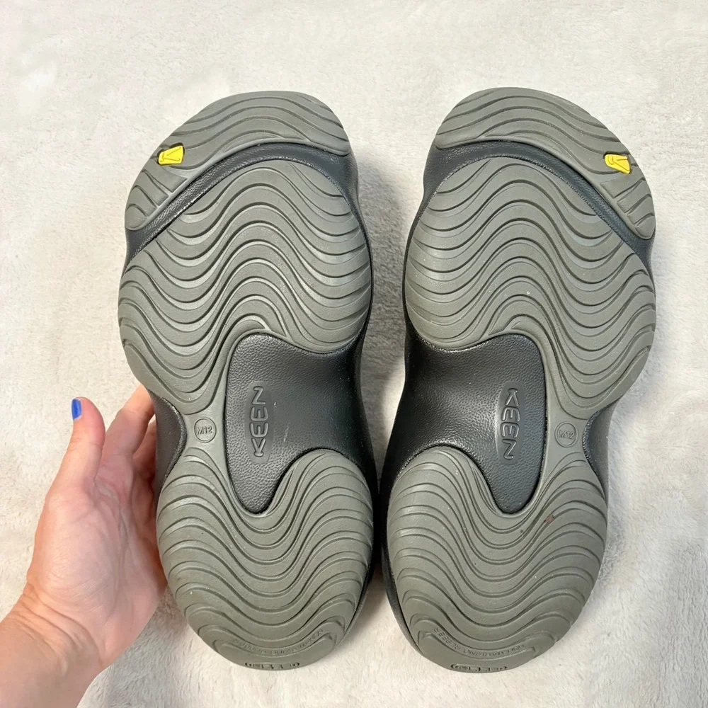 KEEN Yogui Arts Clog Sandal Mens Grey Size 12 Graphite Textured Slip On Mules